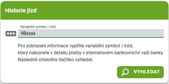Historie jízd